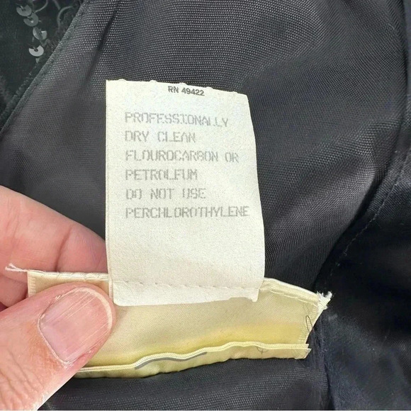 Gunne Sax vintage 80s Jessica McClintock drop-waist velvet Flapper Dress - Picture 5 of 11